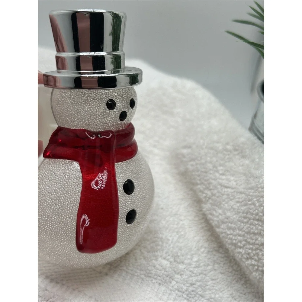 Bath‎ & Body Works Wallflower Clip On Christmas Night Light Snowman Silver Hat